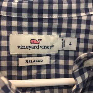 Vineyard Vines relaxed fit classic gingham shirt